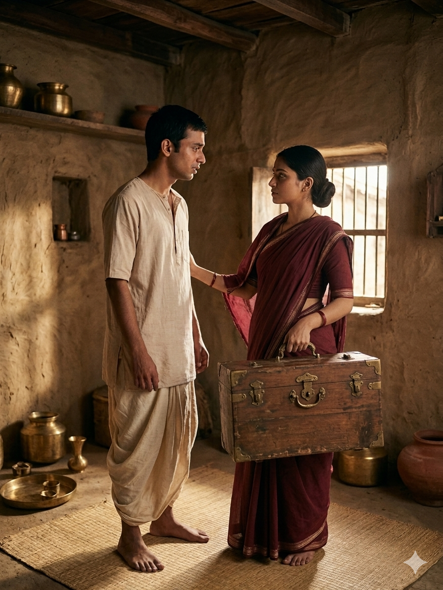 Tulsidas with his wife Ratnavali